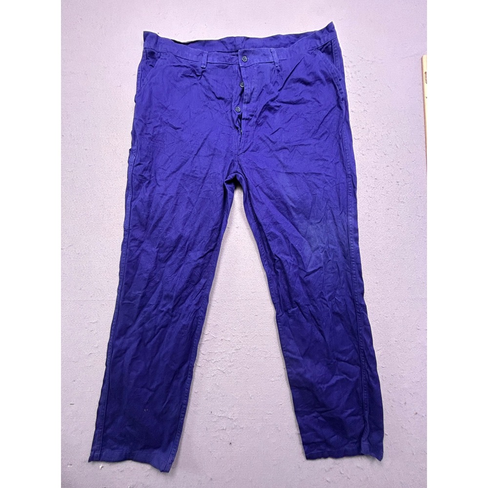 Unbranded French Workwear Cotton Twill Blue 56 EU 40 US Mens Pants